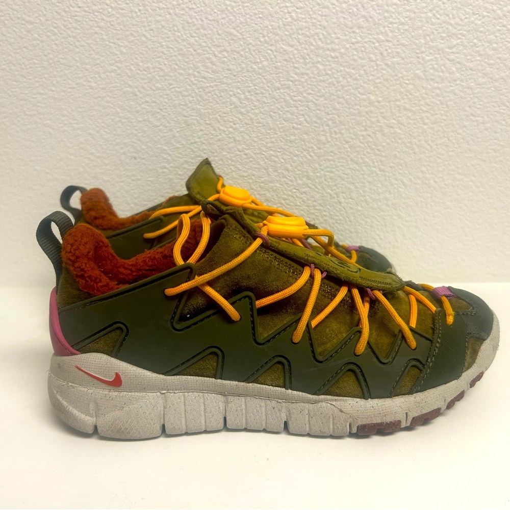 Nike Free Crater Trail Boot N7 DX5946- 300 Olive Flax Shoes Men Size 5.5